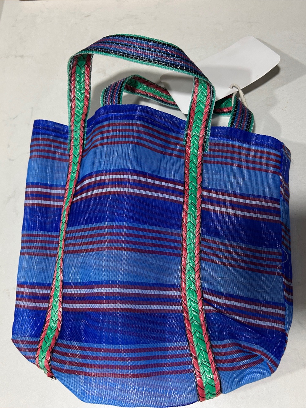 Striped Mini Japanese Tote Bag - Picture 2 of 5